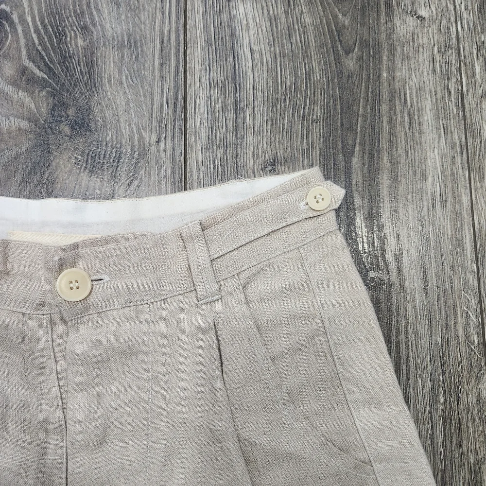 CP Shades Linen Cotton Blend High Waist Shorts size XS